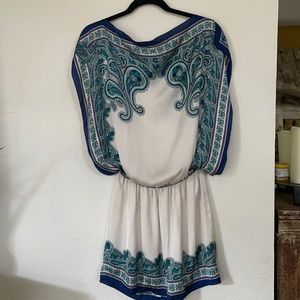 Studio M Paisley Drop Waist Scarf Dress